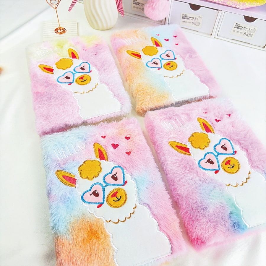A5 Cute Alpaca Diary Plush မှတ်စုစာအုပ် A5 Cute Alpaca Diary Plush မှတ်စုစာအုပ်