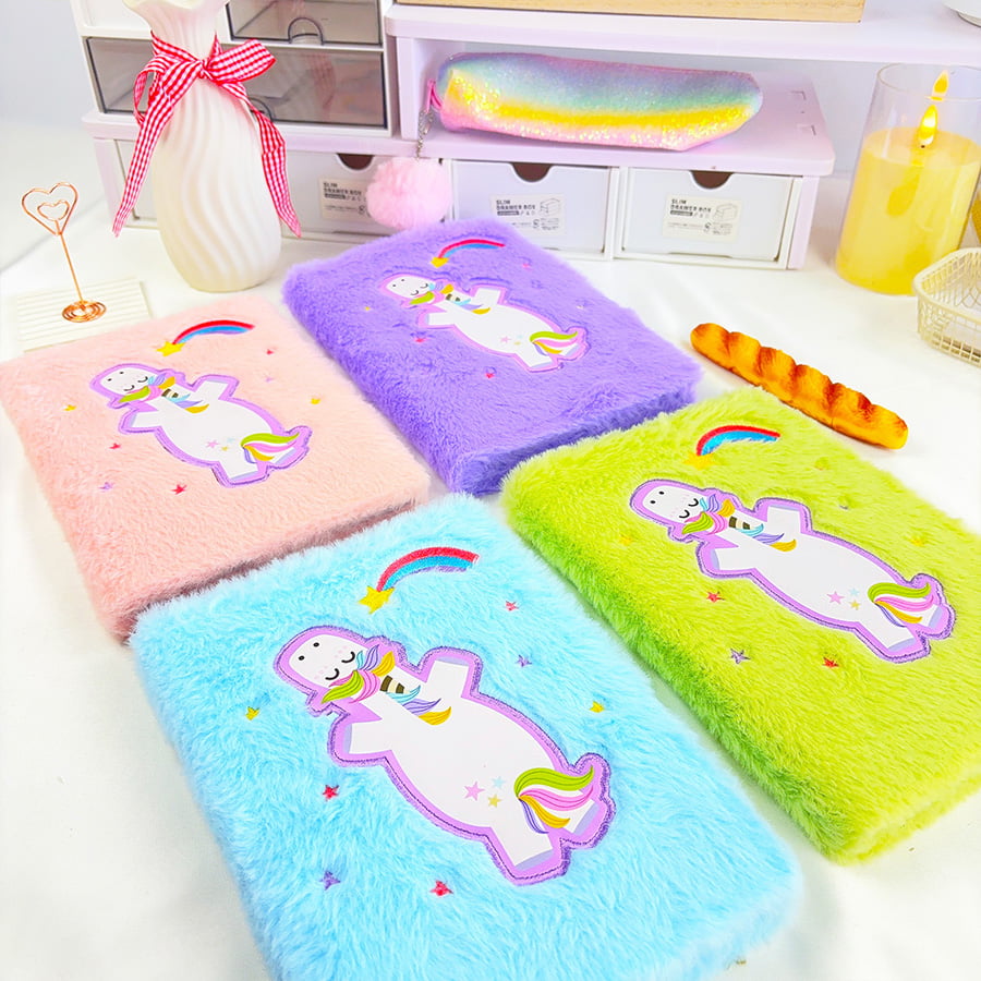 A5 Cute Unicorn Diary Plush မှတ်စုစာအုပ် A5 Cute Unicorn Diary Plush မှတ်စုစာအုပ်