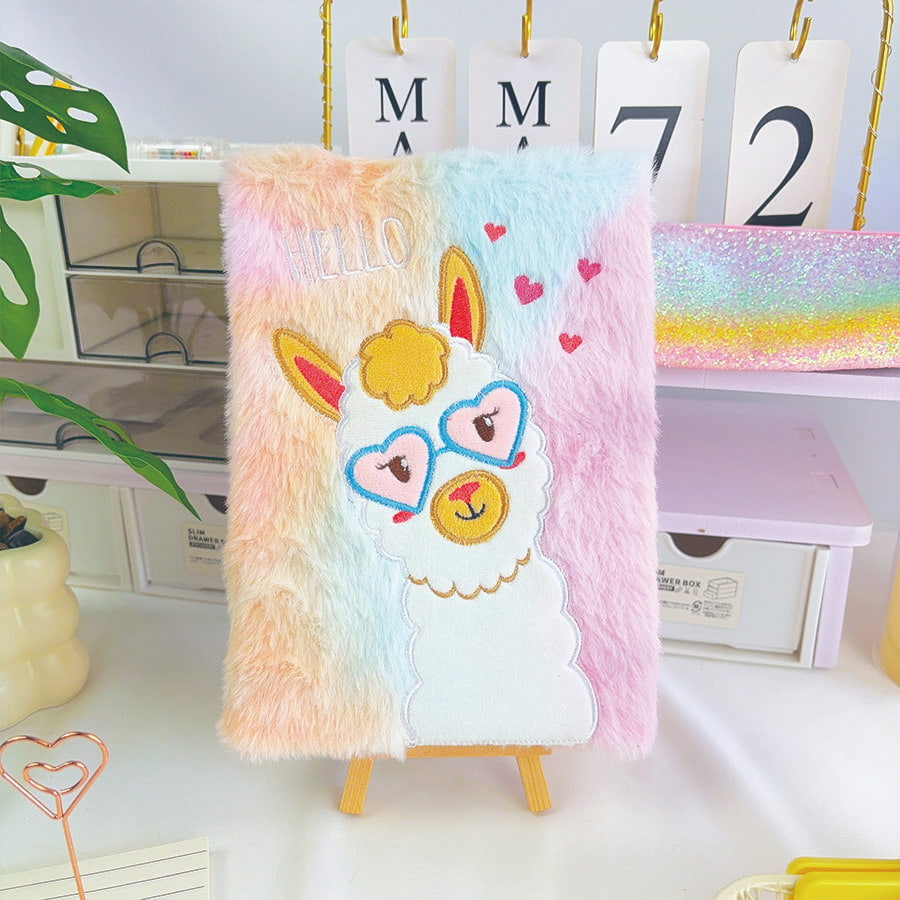 A5 Cute Alpaca Diary Plush မှတ်စုစာအုပ် A5 Cute Alpaca Diary Plush မှတ်စုစာအုပ်
